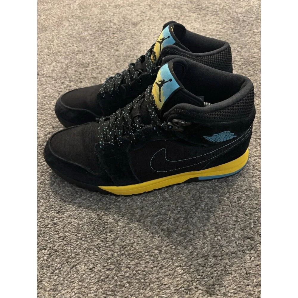 Nike Air Jordan 1 Trek Black Gamma Blue Varsity Maize Men Size 11.5 Outdoor - Picture 3 of 10